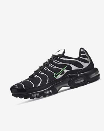Nike Air Max Plus Negros Verdes Metal Plateados Negros | MX 2846